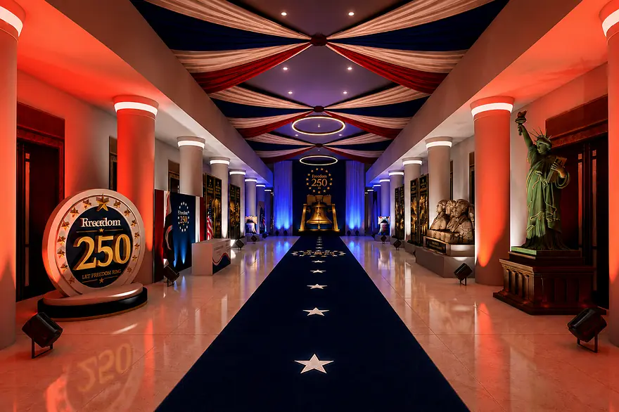 Event and exhibition design render by Saud Visuals